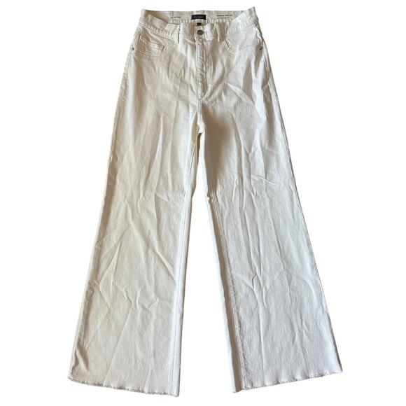 DL1961 Hepburn Wide Leg High Rise Vintage 33” in Eggshell Size 30 - Picture 6 of 12